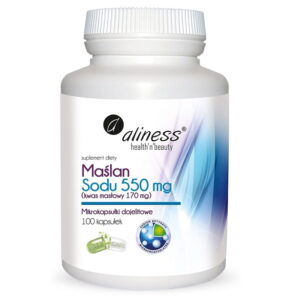 Aliness Maślan Sodu 550 mg (Kwas masłowy 170 mg) 100 kaps.