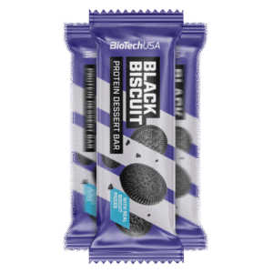 BIOTECH PROTEIN DESSERT BAR 50G BLACK BISCUIT