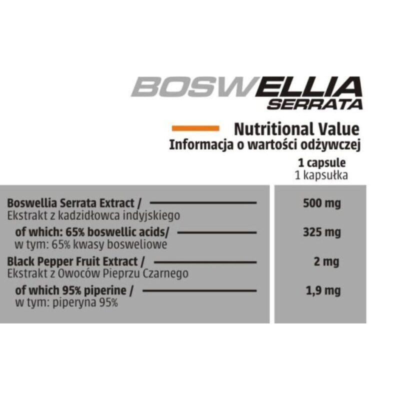 HUMAN CODE BOSWELLIA SERRATA 90 CAPS - obrazek 2
