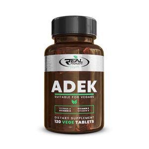 Witaminy Real Pharm ADEK 120 kapsułek Kompleksowy Skład