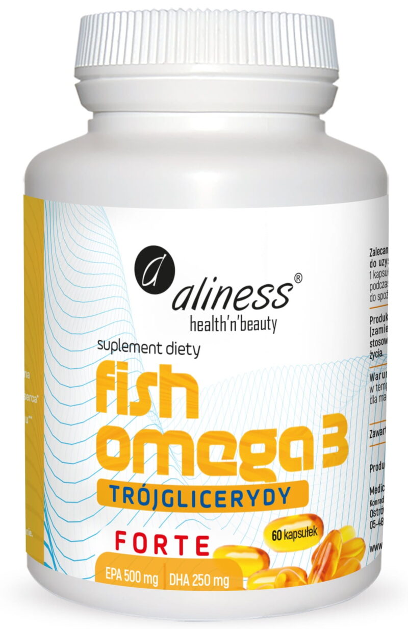 ​Aliness Fish Omega 3 Trójglicerydy FORTE 60 kapsułek