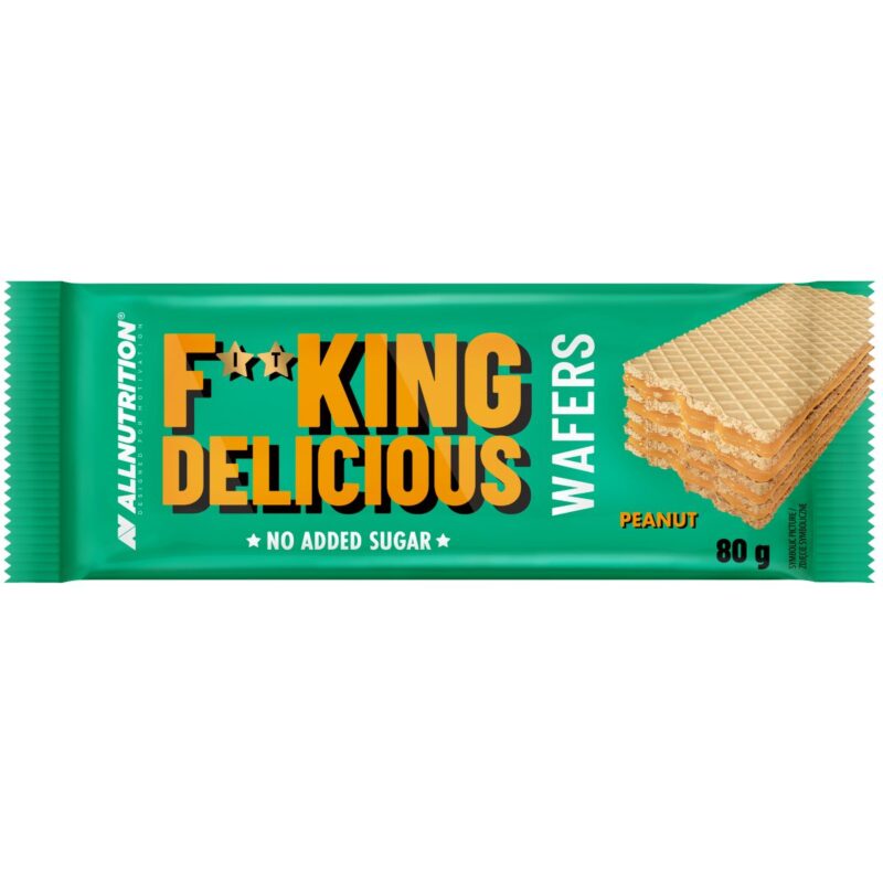 Baton Allnutrition Fitking Delicious Wafers 80g Bez Dodatku Cukru - obrazek 2