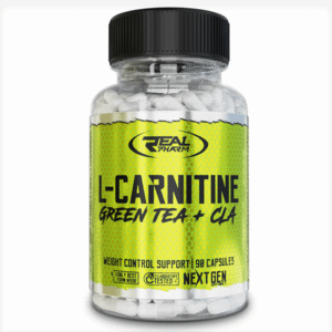 Spalacz Tłuszczu Real Pharm L-Carnitine + Green Tea + CLA 90 kapsułek Redukcja Masy